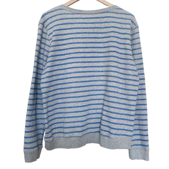 Aeropostale Weathered Grey and Blue Striped Sweater - Picture 4 of 6